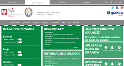 Desktop Screenshot of granica.gov.pl
