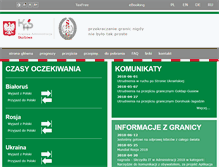 Tablet Screenshot of granica.gov.pl